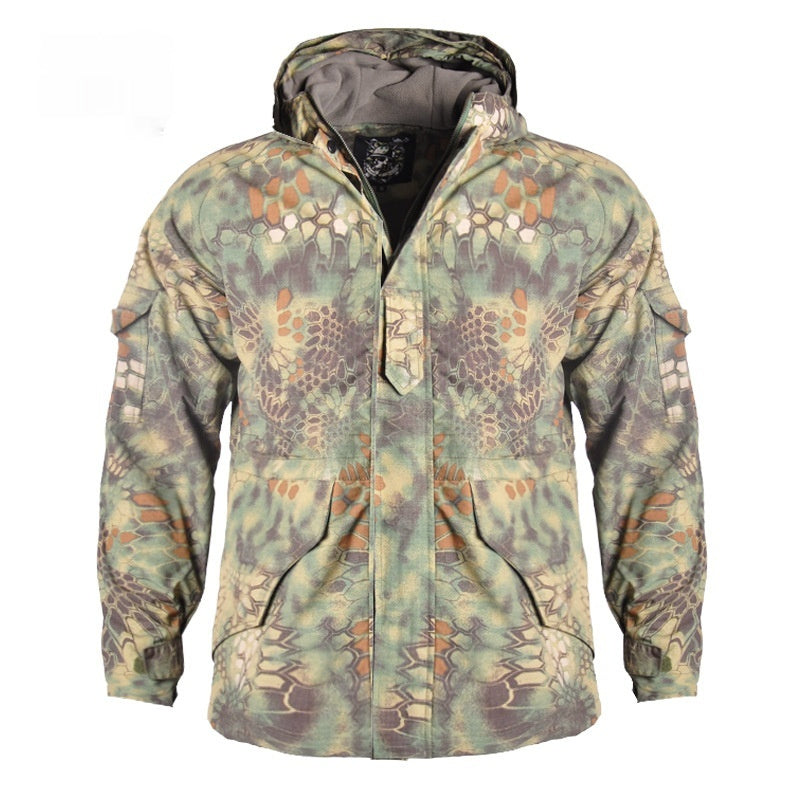 Outdoor Windproof Camouflage Men's Tactical Fleece Jacket